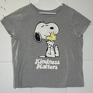 Peanuts Snoopy T-Shirt Women’s Plus 2x Short Sleeve Snoopy Woodstock